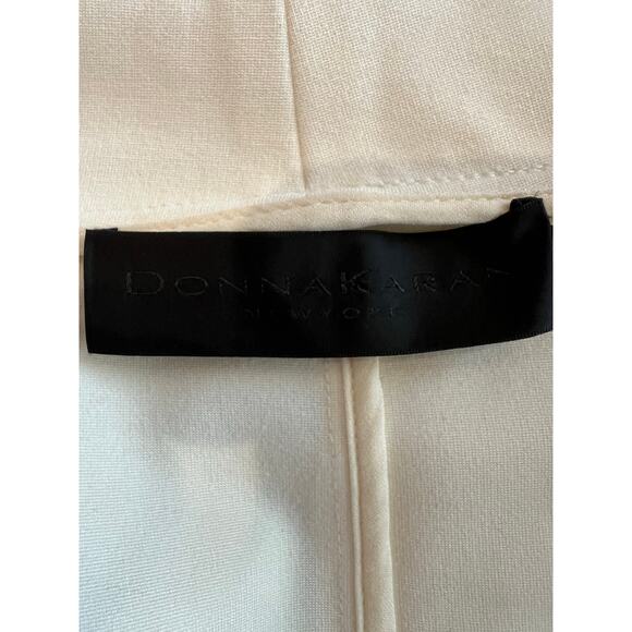 Donna Karan White Draped Collar Asymmetrical Jacket Blazer Women’s Small - Picture 8 of 10
